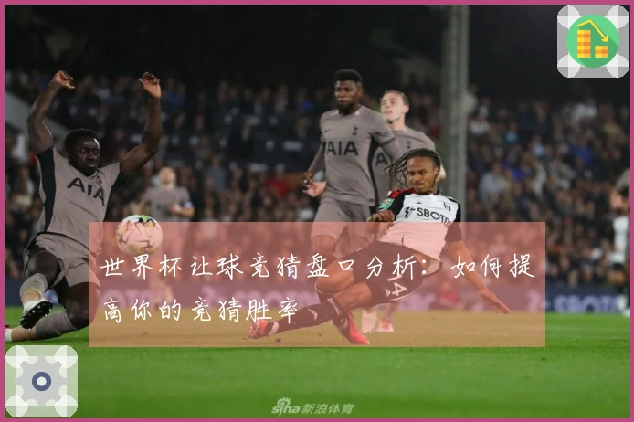 世界杯让球竞猜盘口分析：如何提高你的竞猜胜率